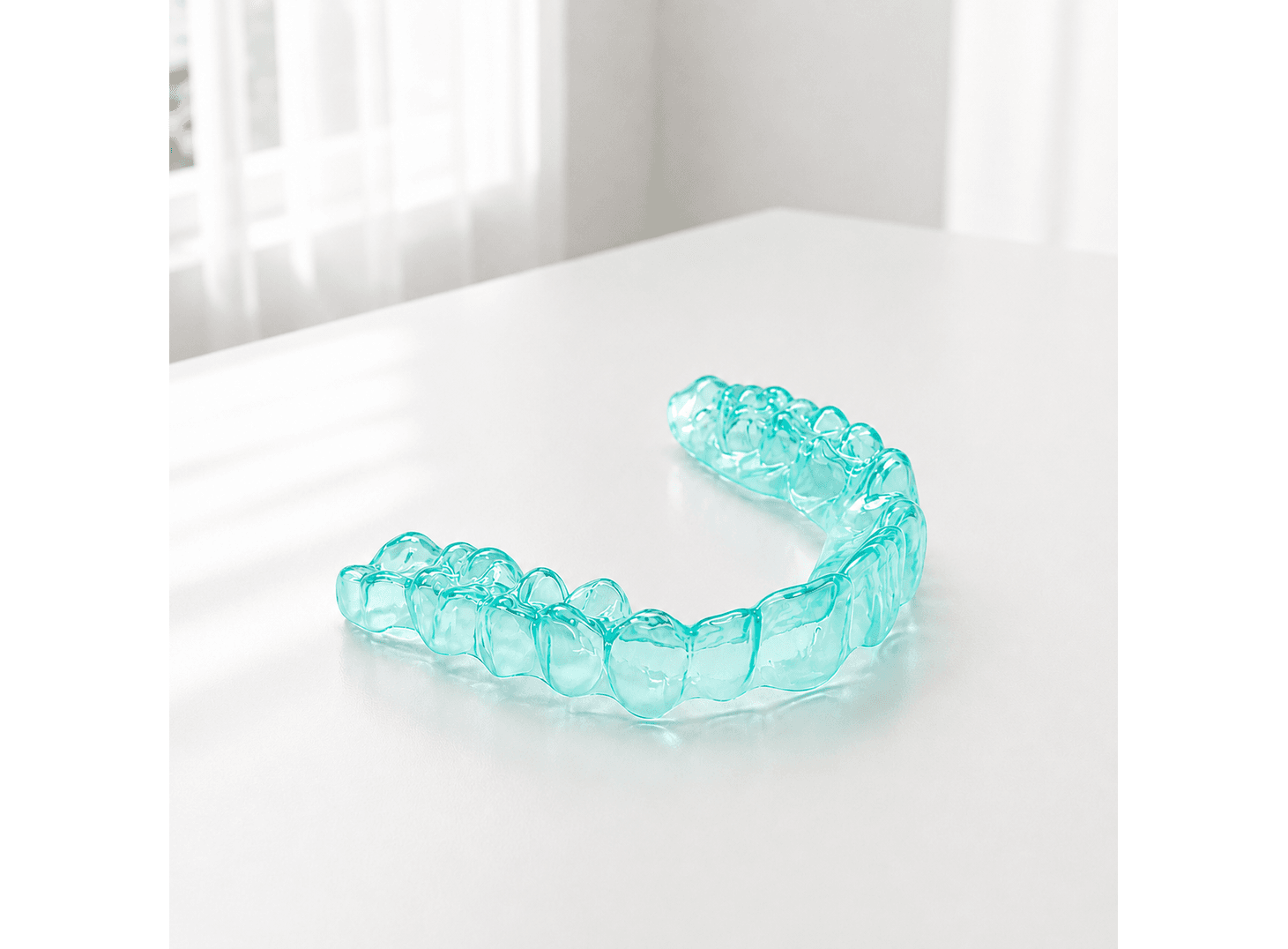 Turquoise retentiebeugel